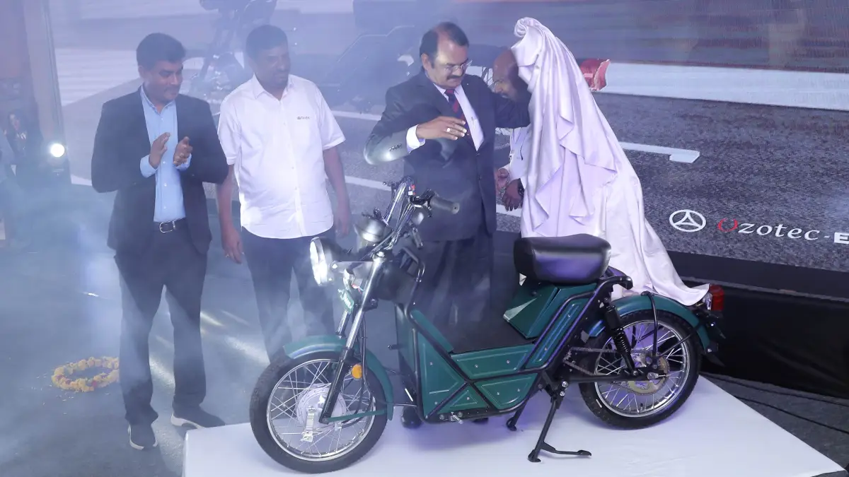 Ozotec unveils electric two-wheeler with over 500 km range called Bheem ...